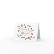 Weihnachtsfeiertage Dankeschön-Karte