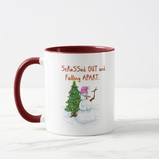 Weihnachtsfeiertage der Snowlady Tasse (Links)