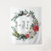 Weihnachtsfeiertage, Dezember-Hochzeitsdekor Wandteppich (Vorderseite)