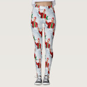 Weihnachtsfeiertage Donald Trump Leggings (Vorderseite)
