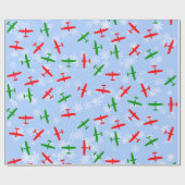 Weihnachtsfeiertage durch Schneeflocken Geschenkpapier (Flach)