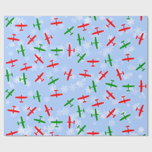 Weihnachtsfeiertage durch Schneeflocken Geschenkpapier (Flach)