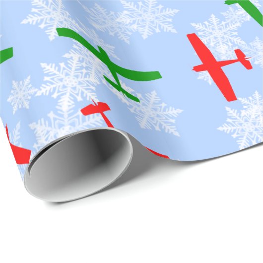 Weihnachtsfeiertage durch Schneeflocken Geschenkpapier (Rolleneckpunkt)