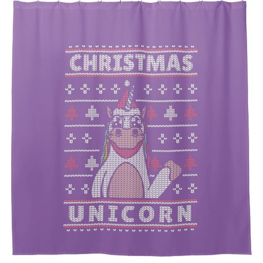 Weihnachtsfeiertage Duschvorhang (Vorderseite)