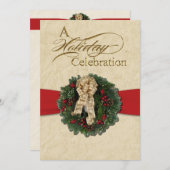 Weihnachtsfeiertage Einladung (Vorne/Hinten)