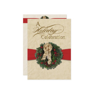 Weihnachtsfeiertage Einladung