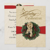 Weihnachtsfeiertage Einladung (Vorne/Hinten)