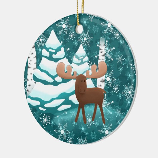 Weihnachtsfeiertage Elche Ornament (Links)