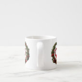 Weihnachtsfeiertage Espresso Tasse (Rückseite)