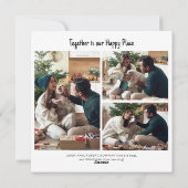 Weihnachtsfeiertage Familie Haustiere Foto Grußkar Feiertagskarte (Rückseite)