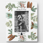 Weihnachtsfeiertage Familienfest Foto Pine Fotoplatte (Vorderseite)