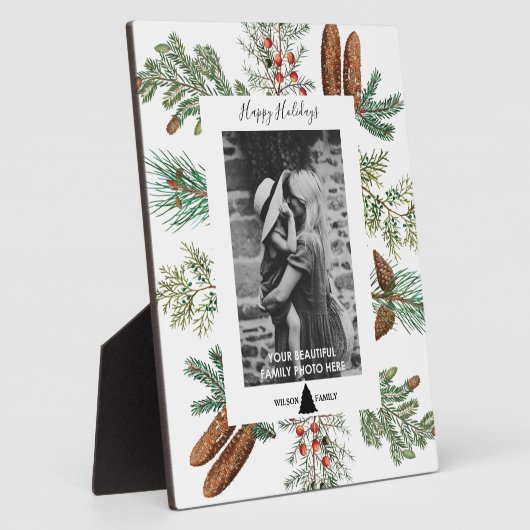 Weihnachtsfeiertage Familienfest Foto Pine Fotoplatte (Seite)