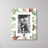 Weihnachtsfeiertage Familienfest Foto Pine Leinwanddruck (Vorderseite)