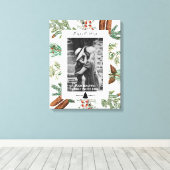 Weihnachtsfeiertage Familienfest Foto Pine Leinwanddruck (Insitu (Holzboden))