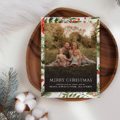 Weihnachtsfeiertage Familiengrüße Foto Mitteilungskarte