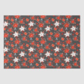 Weihnachtsfeiertage Feierliche Winter Rosa Rosa Bl Seidenpapier (Vorderseite)