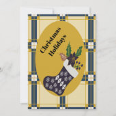 Weihnachtsfeiertage Feiertagskarte (Vorderseite)