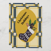 Weihnachtsfeiertage Feiertagskarte (Vorne/Hinten)