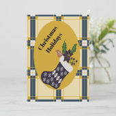 Weihnachtsfeiertage Feiertagskarte (Stehend Vorderseite)