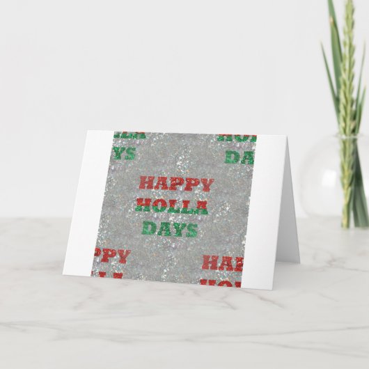 Weihnachtsfeiertage Feiertagskarte (Vorderseite)