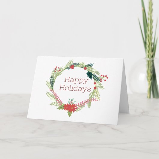 Weihnachtsfeiertage Feiertagskarte (Vorderseite)