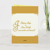 Weihnachtsfeiertage Feiertagskarte (Rückseite)