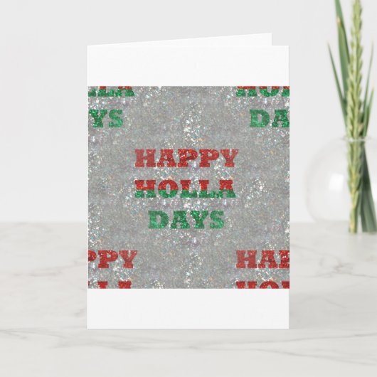 Weihnachtsfeiertage Feiertagskarte (Vorderseite)