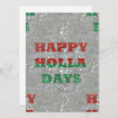 Weihnachtsfeiertage Feiertagskarte (Vorne/Hinten)