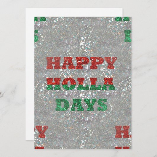 Weihnachtsfeiertage Feiertagskarte (Vorne/Hinten)