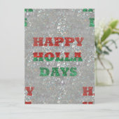 Weihnachtsfeiertage Feiertagskarte (Stehend Vorderseite)