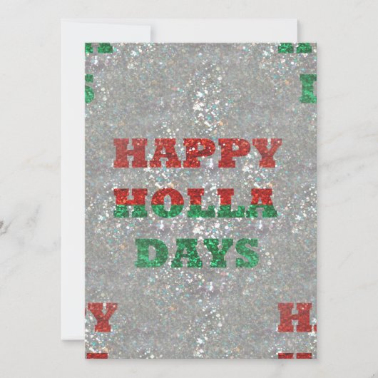 Weihnachtsfeiertage Feiertagskarte (Vorderseite)