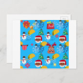 Weihnachtsfeiertage Feiertagspostkarte (Vorne/Hinten)