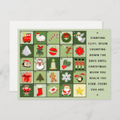 Weihnachtsfeiertage Feiertagspostkarte (Vorne/Hinten)