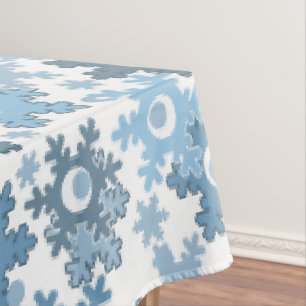 Weihnachtsfeiertage festlich Winter Schneeflocken Tischdecke