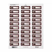 Weihnachtsfeiertage Festliche Rücksendeadressen-Au (Vorne)