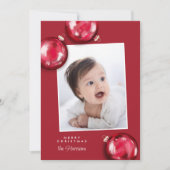 Weihnachtsfeiertage Foto Feiertagskarte (Vorderseite)