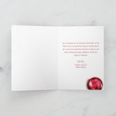 Weihnachtsfeiertage Foto Karte (Innenseite)