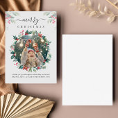 Weihnachtsfeiertage Foto Mistletoe Botanisch Mitteilungskarte