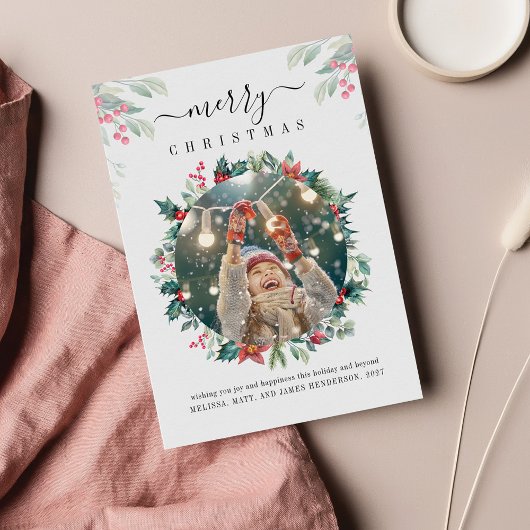 Weihnachtsfeiertage Foto Mistletoe Botanisch Mitteilungskarte