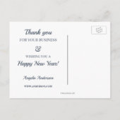 Weihnachtsfeiertage Foto Navy Sweater Postcard Postkarte (Rückseite)