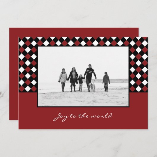 Weihnachtsfeiertage Fotokarte Feiertagskarte (Vorne/Hinten)