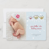 Weihnachtsfeiertage Fotokarte Feiertagskarte (Vorderseite)