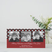 Weihnachtsfeiertage Fotokarte Feiertagskarte (Stehend Vorderseite)