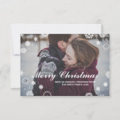 Weihnachtsfeiertage Fotokarte Xmas Paar Einladung (Vorderseite)