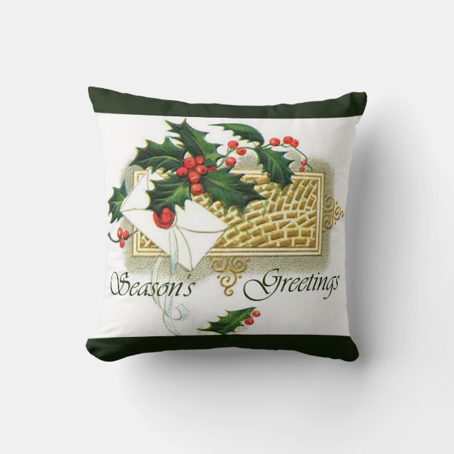 Weihnachtsfeiertage Frohe Festtage Kissen (Vorderseite)