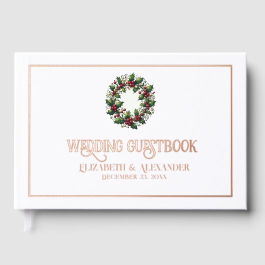 Weihnachtsfeiertage Gästebuch (Vorderseite)