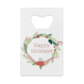 Weihnachtsfeiertage Geldbeutel Flaschenöffner (Rückseite)