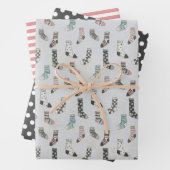 Weihnachtsfeiertage Gemütliche Wintersocken Hygge Geschenkpapier Set (Beispiel)