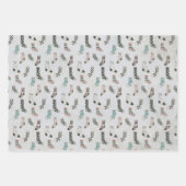 Weihnachtsfeiertage Gemütliche Wintersocken Hygge Geschenkpapier Set (Vorderseite)