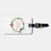 Weihnachtsfeiertage Gepäckanhänger (Vorderseite horizontal)